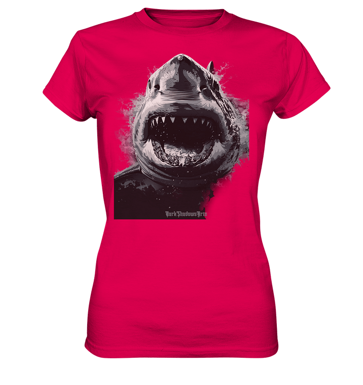 Shark of the Abyss – Die ungezähmte Kraft der Tiefsee - Ladies Premium Shirt | Lady - Shirts | Dark Shadows Arts