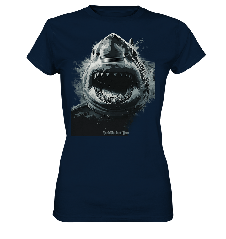 Shark of the Abyss – Die ungezähmte Kraft der Tiefsee - Ladies Premium Shirt | Lady - Shirts | Dark Shadows Arts
