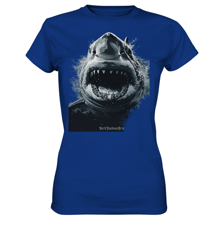 Shark of the Abyss – Die ungezähmte Kraft der Tiefsee - Ladies Premium Shirt | Lady - Shirts | Dark Shadows Arts