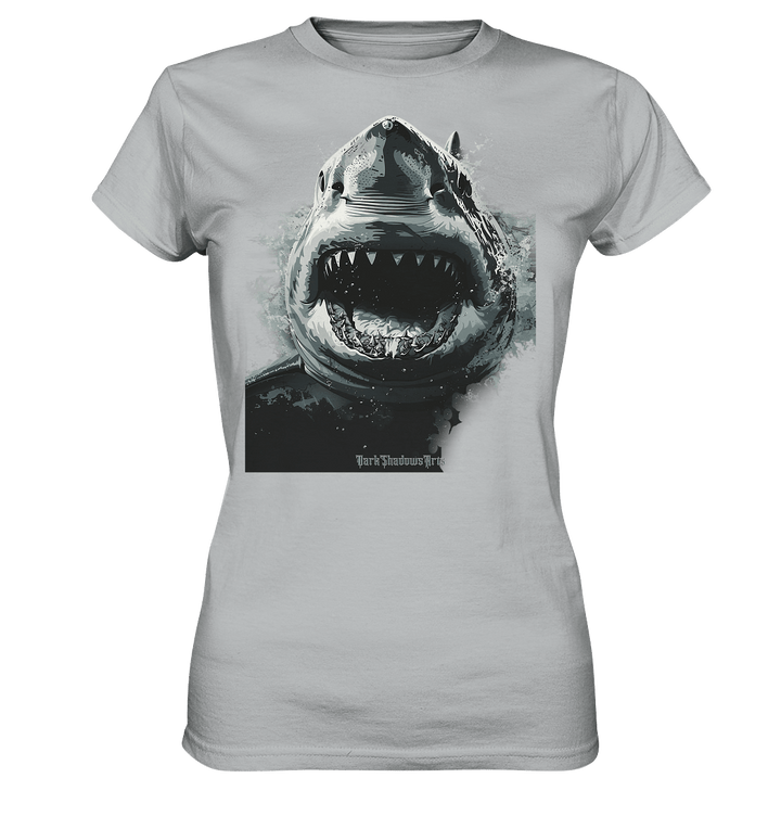 Shark of the Abyss – Die ungezähmte Kraft der Tiefsee - Ladies Premium Shirt | Lady - Shirts | Dark Shadows Arts