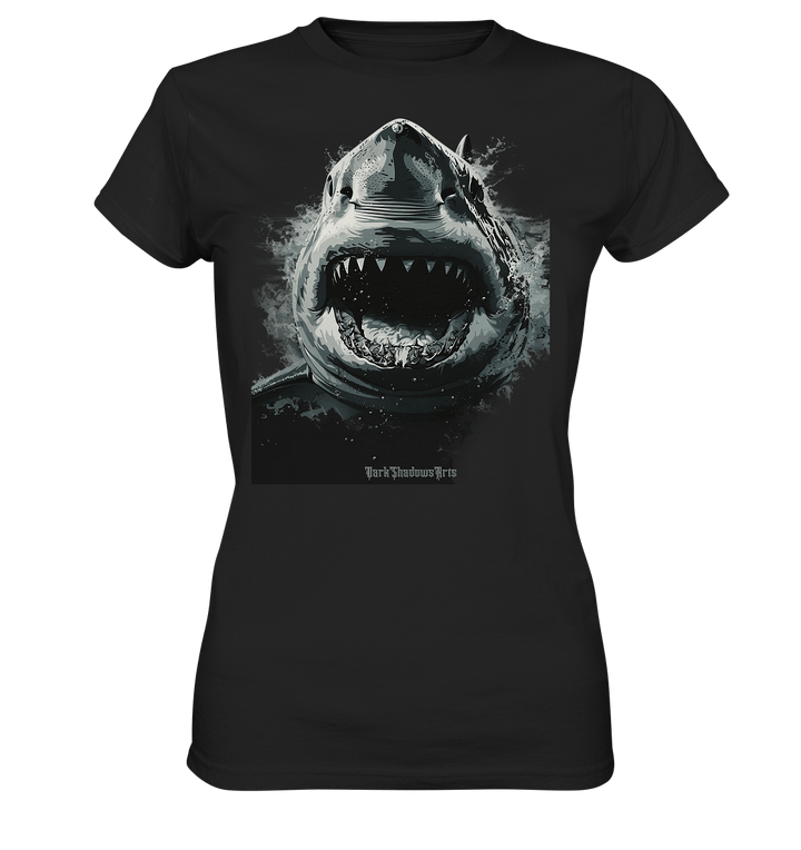 Shark of the Abyss – Die ungezähmte Kraft der Tiefsee - Ladies Premium Shirt | Lady - Shirts | Dark Shadows Arts