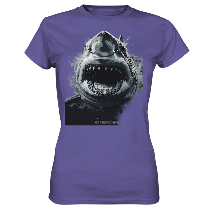 Shark of the Abyss – Die ungezähmte Kraft der Tiefsee - Ladies Premium Shirt | Lady - Shirts | Dark Shadows Arts