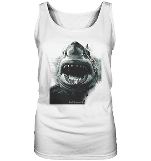 Shark of the Abyss – Die ungezähmte Kraft der Tiefsee - Ladies Tank - Top | Tank - Tops | Dark Shadows Arts