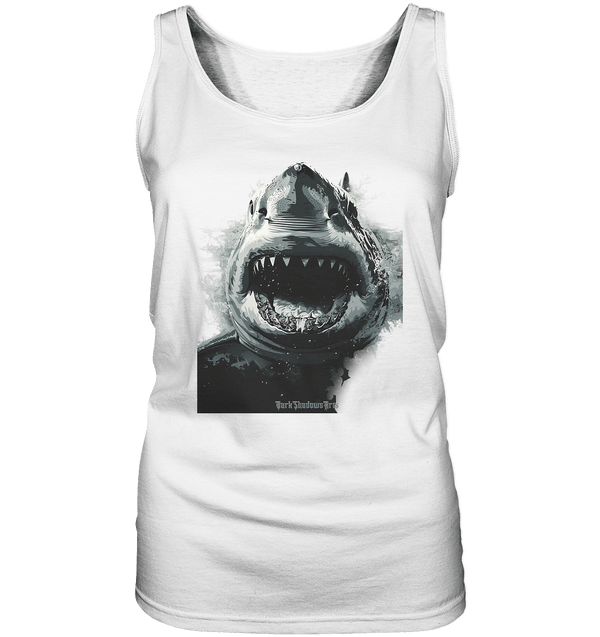 Shark of the Abyss – Die ungezähmte Kraft der Tiefsee - Ladies Tank - Top | Tank - Tops | Dark Shadows Arts
