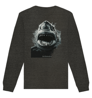 Shark of the Abyss – Die ungezähmte Kraft der Tiefsee - Organic Basic Unisex Sweatshirt | Sweatshirts | Dark Shadows Arts