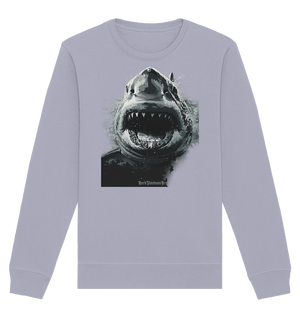 Shark of the Abyss – Die ungezähmte Kraft der Tiefsee - Organic Basic Unisex Sweatshirt | Sweatshirts | Dark Shadows Arts