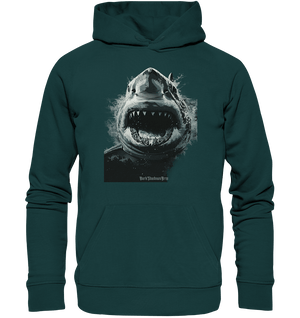 Shark of the Abyss – Die ungezähmte Kraft der Tiefsee - Organic Hoodie | Hoodies | Dark Shadows Arts