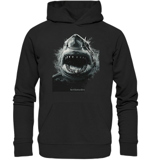 Shark of the Abyss – Die ungezähmte Kraft der Tiefsee - Organic Hoodie | Hoodies | Dark Shadows Arts
