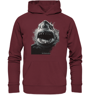 Shark of the Abyss – Die ungezähmte Kraft der Tiefsee - Organic Hoodie | Hoodies | Dark Shadows Arts