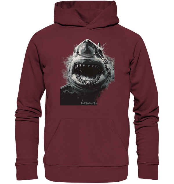 Shark of the Abyss – Die ungezähmte Kraft der Tiefsee - Organic Hoodie | Hoodies | Dark Shadows Arts