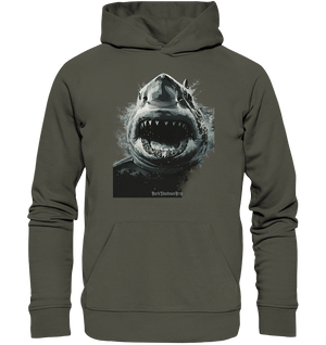 Shark of the Abyss – Die ungezähmte Kraft der Tiefsee - Organic Hoodie | Hoodies | Dark Shadows Arts