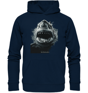 Shark of the Abyss – Die ungezähmte Kraft der Tiefsee - Organic Hoodie | Hoodies | Dark Shadows Arts