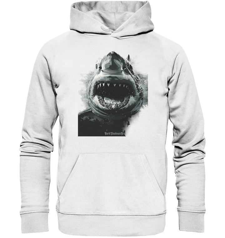 Shark of the Abyss – Die ungezähmte Kraft der Tiefsee - Organic Hoodie | Hoodies | Dark Shadows Arts