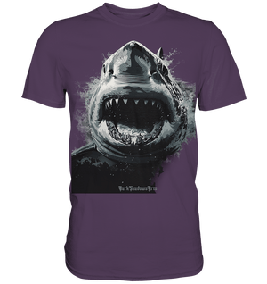 Shark of the Abyss – Die ungezähmte Kraft der Tiefsee - Premium Shirt | Unisex - Shirts | Dark Shadows Arts