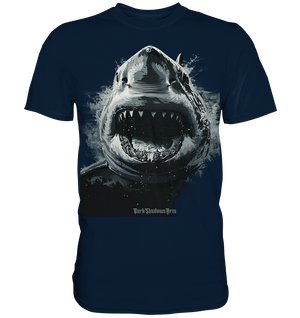 Shark of the Abyss – Die ungezähmte Kraft der Tiefsee - Premium Shirt | Unisex - Shirts | Dark Shadows Arts