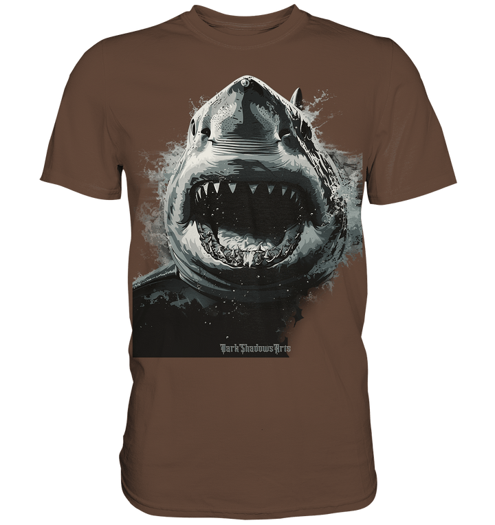 Shark of the Abyss – Die ungezähmte Kraft der Tiefsee - Premium Shirt | Unisex - Shirts | Dark Shadows Arts