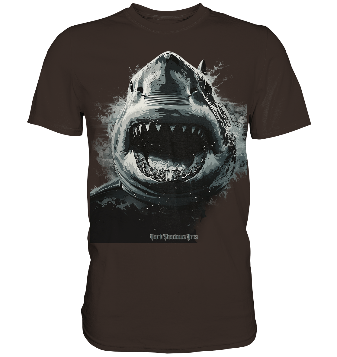 Shark of the Abyss – Die ungezähmte Kraft der Tiefsee - Premium Shirt | Unisex - Shirts | Dark Shadows Arts