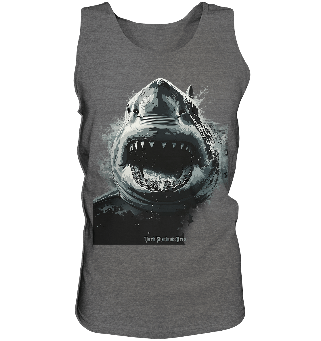 Shark of the Abyss – Die ungezähmte Kraft der Tiefsee - Relaxed Tank Top | Tank - Tops | Dark Shadows Arts