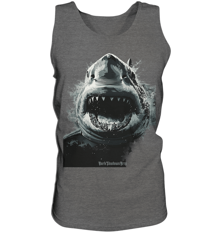 Shark of the Abyss – Die ungezähmte Kraft der Tiefsee - Relaxed Tank Top | Tank - Tops | Dark Shadows Arts
