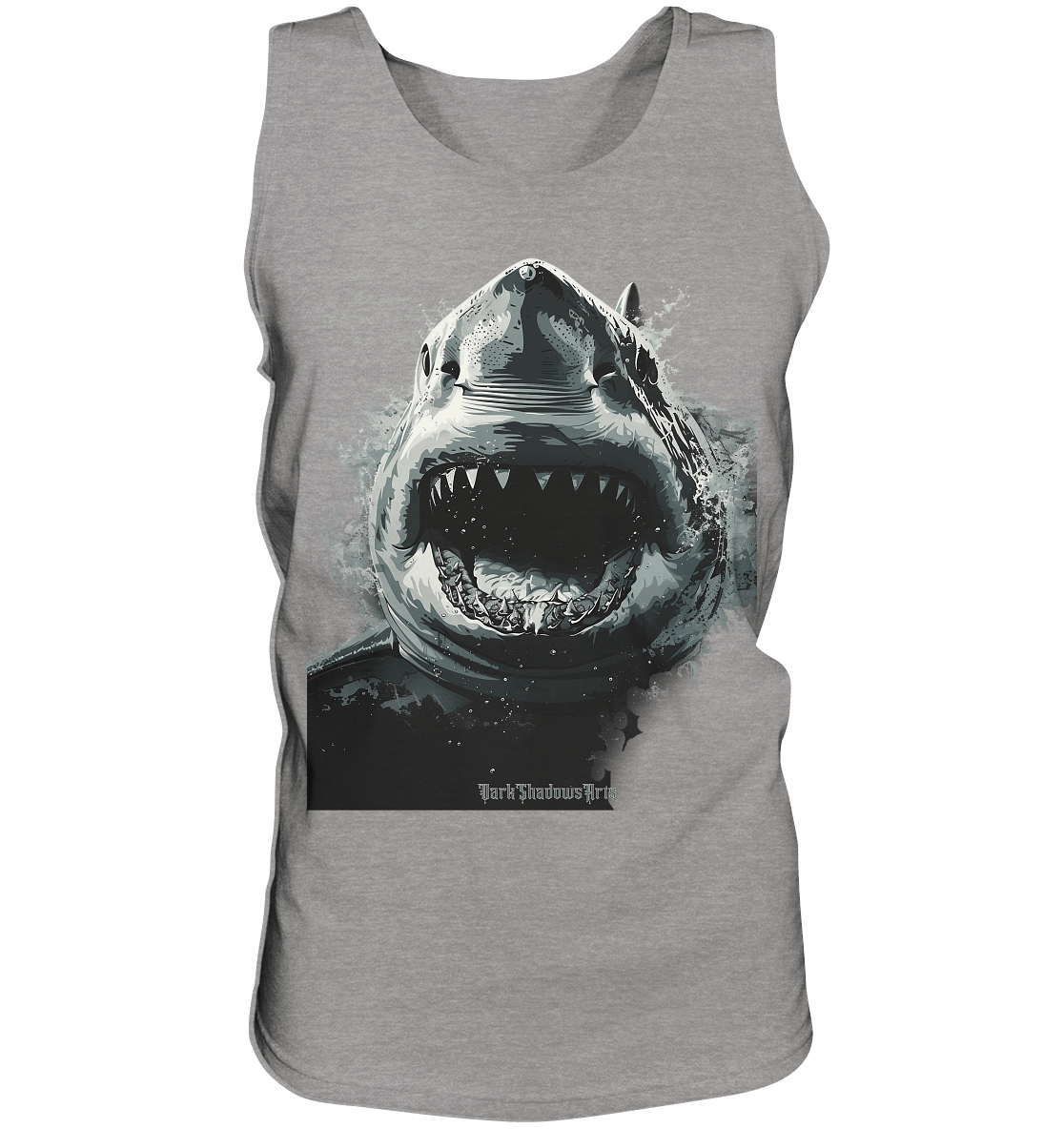 Shark of the Abyss – Die ungezähmte Kraft der Tiefsee - Relaxed Tank Top | Tank - Tops | Dark Shadows Arts