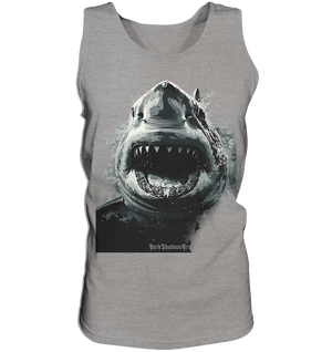 Shark of the Abyss – Die ungezähmte Kraft der Tiefsee - Relaxed Tank Top | Tank - Tops | Dark Shadows Arts