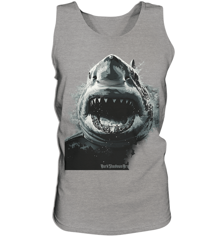 Shark of the Abyss – Die ungezähmte Kraft der Tiefsee - Relaxed Tank Top | Tank - Tops | Dark Shadows Arts