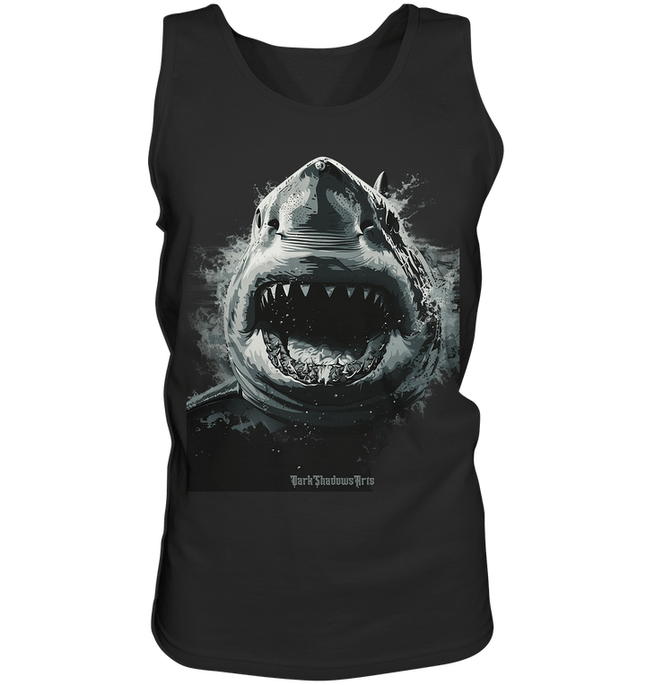 Shark of the Abyss – Die ungezähmte Kraft der Tiefsee - Relaxed Tank Top | Tank - Tops | Dark Shadows Arts
