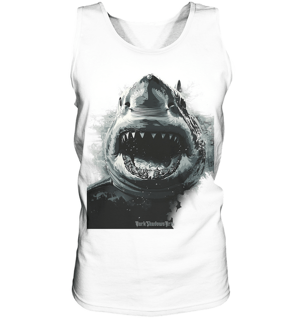 Shark of the Abyss – Die ungezähmte Kraft der Tiefsee - Relaxed Tank Top | Tank - Tops | Dark Shadows Arts