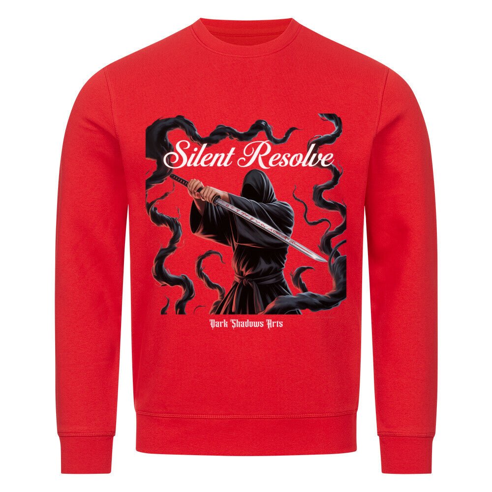 Silent Resolve – Schattenkrieger mit Runenklinge - Premium Organic Sweatshirt | Sweatshirt | Dark Shadows Arts