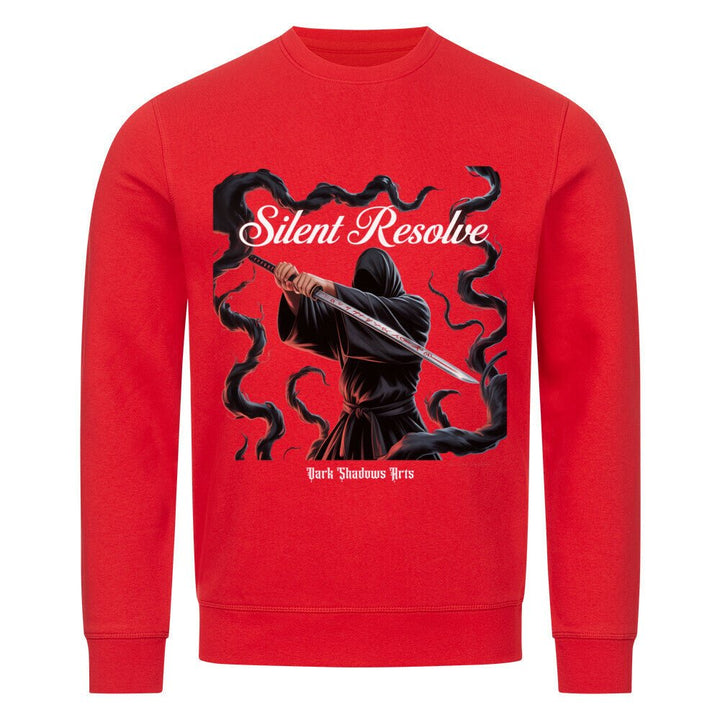 Silent Resolve – Schattenkrieger mit Runenklinge - Premium Organic Sweatshirt | Sweatshirt | Dark Shadows Arts