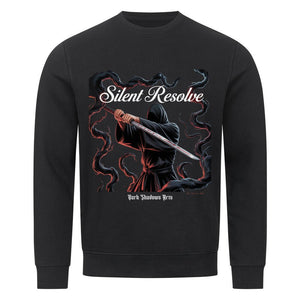 Silent Resolve – Schattenkrieger mit Runenklinge - Premium Organic Sweatshirt | Sweatshirt | Dark Shadows Arts