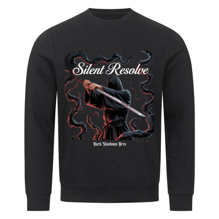 Silent Resolve – Schattenkrieger mit Runenklinge - Premium Organic Sweatshirt | Sweatshirt | Dark Shadows Arts
