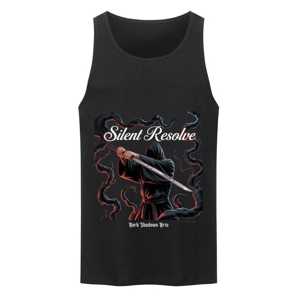 Silent Resolve – Schattenkrieger mit Runenklinge - Premium Organic Tanktop | T-Shirt | Dark Shadows Arts