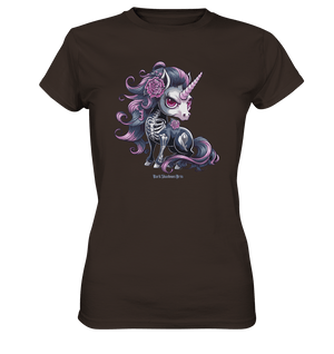 Skeletal Unicorn - Ladies Premium Shirt | Lady - Shirts | Dark Shadows Arts