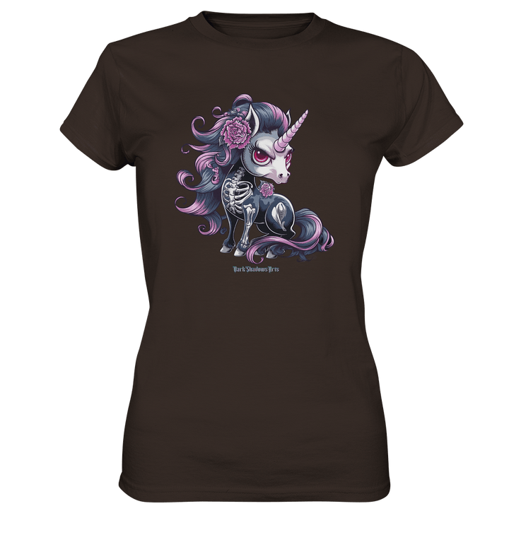 Skeletal Unicorn - Ladies Premium Shirt | Lady - Shirts | Dark Shadows Arts