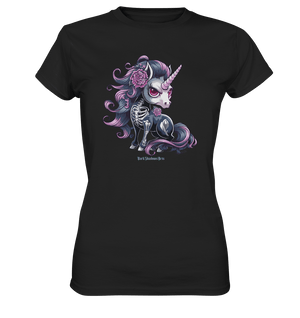 Skeletal Unicorn - Ladies Premium Shirt | Lady - Shirts | Dark Shadows Arts