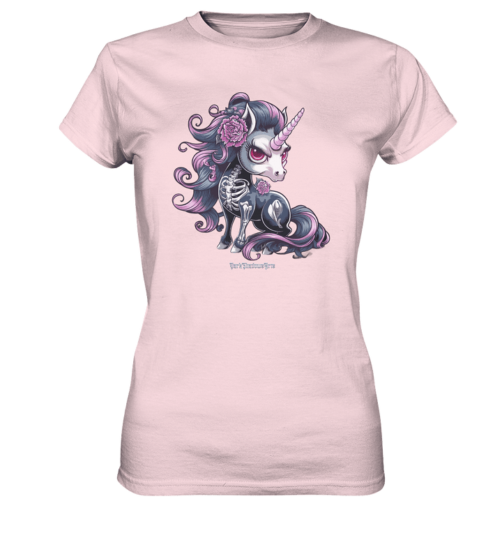 Skeletal Unicorn - Ladies Premium Shirt | Lady - Shirts | Dark Shadows Arts