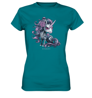Skeletal Unicorn - Ladies Premium Shirt | Lady - Shirts | Dark Shadows Arts