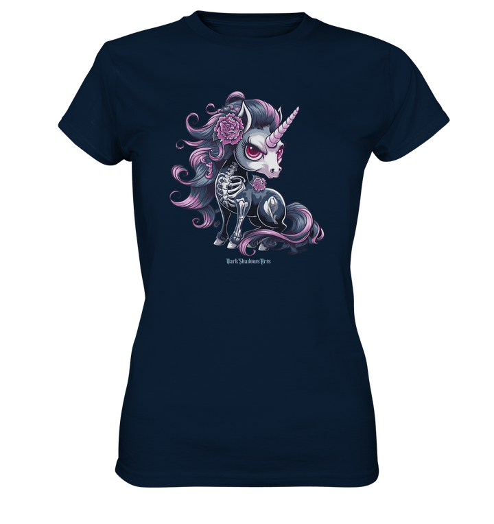 Skeletal Unicorn - Ladies Premium Shirt | Lady - Shirts | Dark Shadows Arts