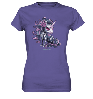 Skeletal Unicorn - Ladies Premium Shirt | Lady - Shirts | Dark Shadows Arts