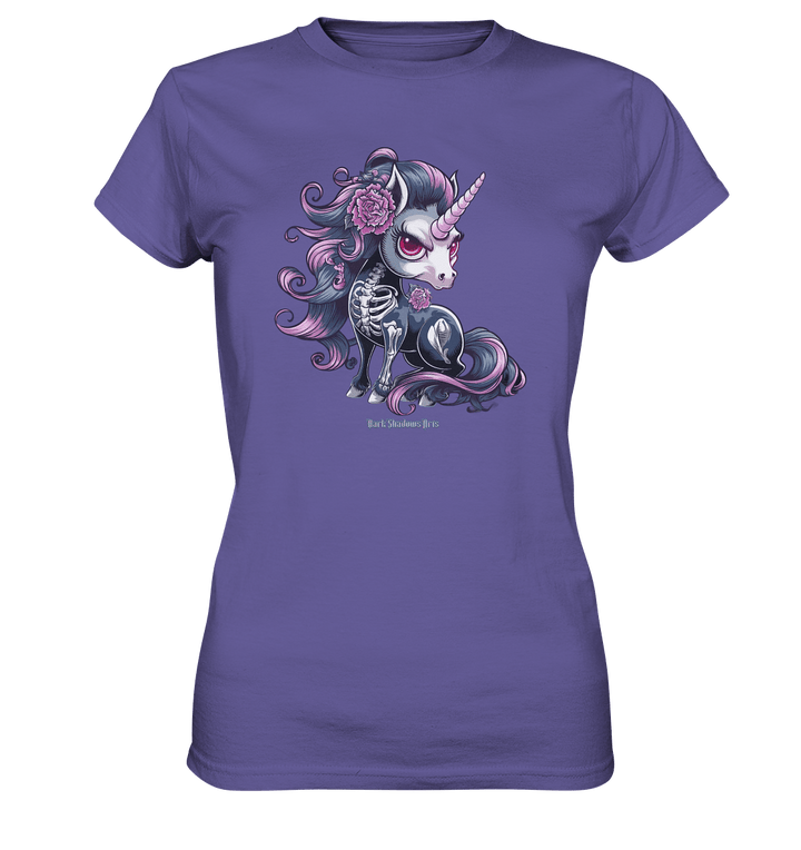 Skeletal Unicorn - Ladies Premium Shirt | Lady - Shirts | Dark Shadows Arts