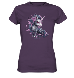 Skeletal Unicorn - Ladies Premium Shirt | Lady - Shirts | Dark Shadows Arts