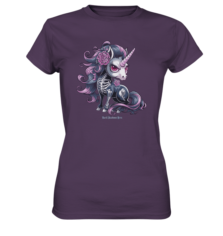 Skeletal Unicorn - Ladies Premium Shirt | Lady - Shirts | Dark Shadows Arts
