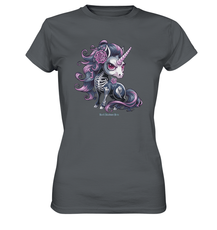 Skeletal Unicorn - Ladies Premium Shirt | Lady - Shirts | Dark Shadows Arts