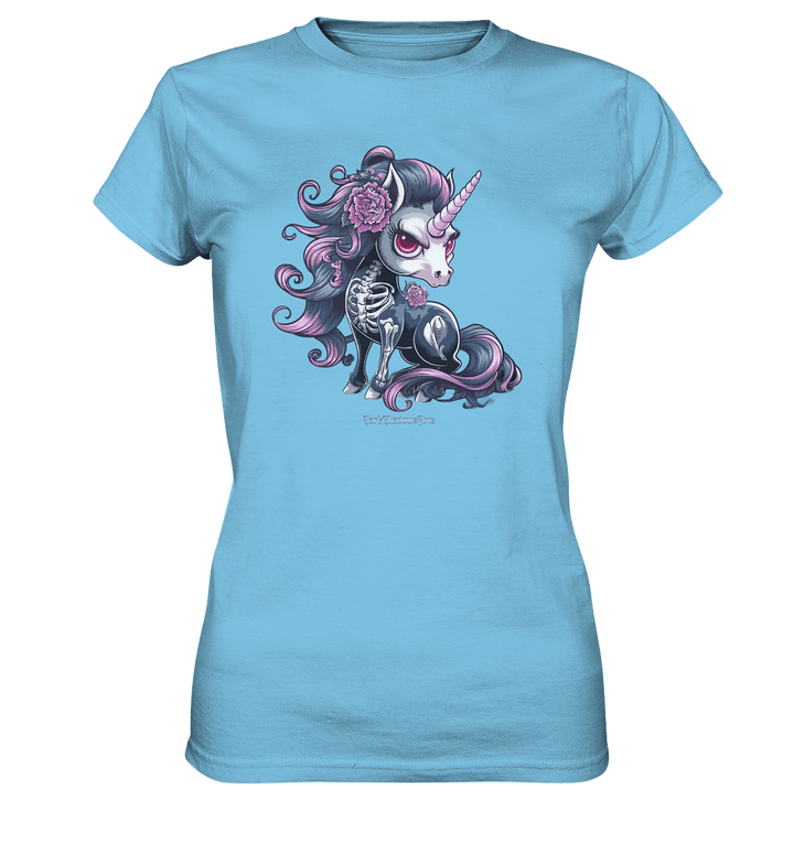 Skeletal Unicorn - Ladies Premium Shirt | Lady - Shirts | Dark Shadows Arts