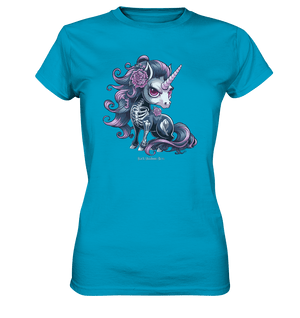 Skeletal Unicorn - Ladies Premium Shirt | Lady - Shirts | Dark Shadows Arts
