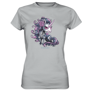 Skeletal Unicorn - Ladies Premium Shirt | Lady - Shirts | Dark Shadows Arts