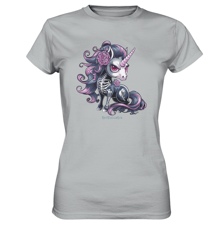 Skeletal Unicorn - Ladies Premium Shirt | Lady - Shirts | Dark Shadows Arts