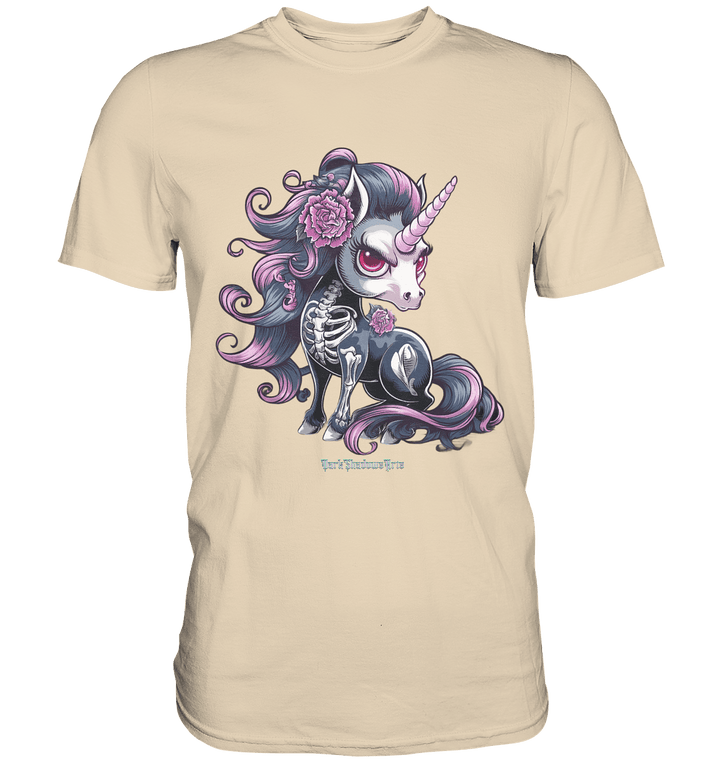 Skeletal Unicorn - Premium Shirt | Unisex - Shirts | Dark Shadows Arts