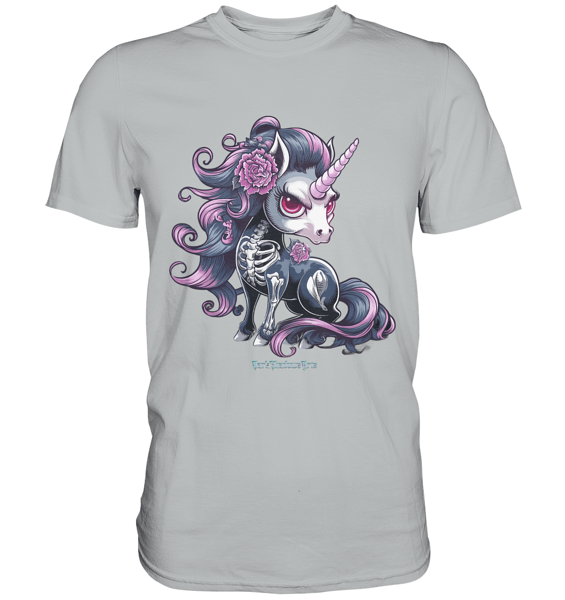 Skeletal Unicorn - Premium Shirt | Unisex - Shirts | Dark Shadows Arts
